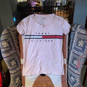 Pink Tommy Hilfiger shirt